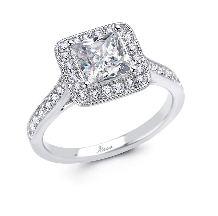 Halo Diamond Engagement Ring - ACB030