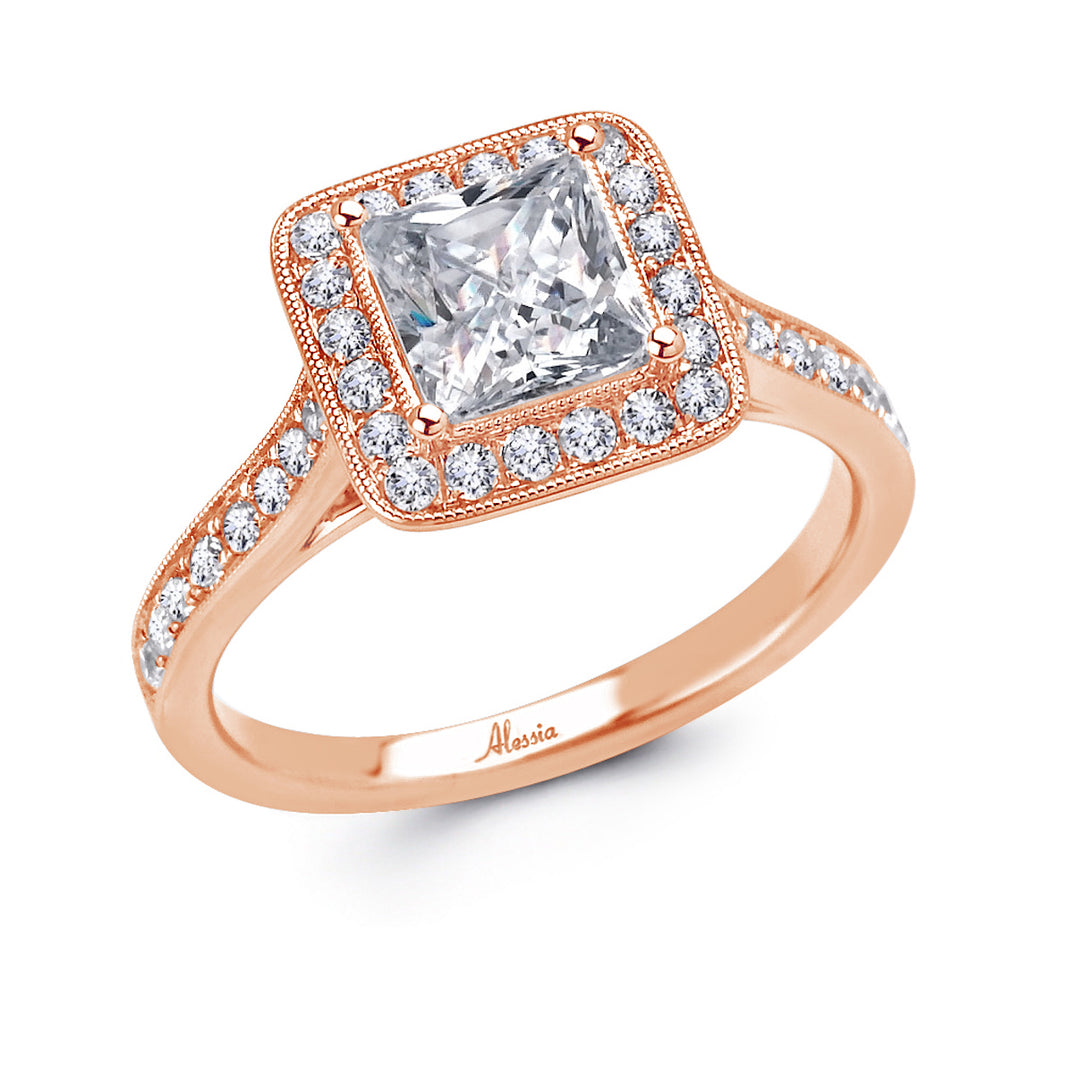 Halo Diamond Engagement Ring - ACB030