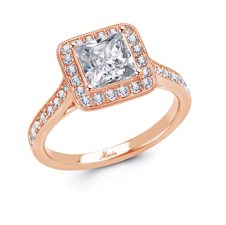 Halo Diamond Engagement Ring - ACB030