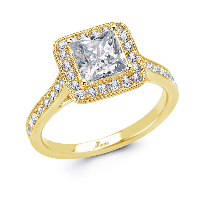 Halo Diamond Engagement Ring - ACB030