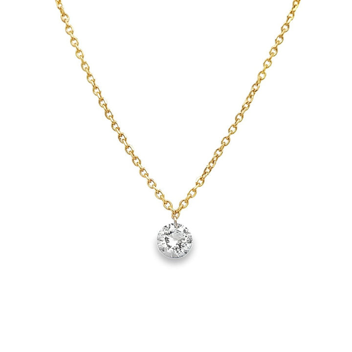 Yellow Gold Diamond Necklace - NC397D - The Diamond Guys
