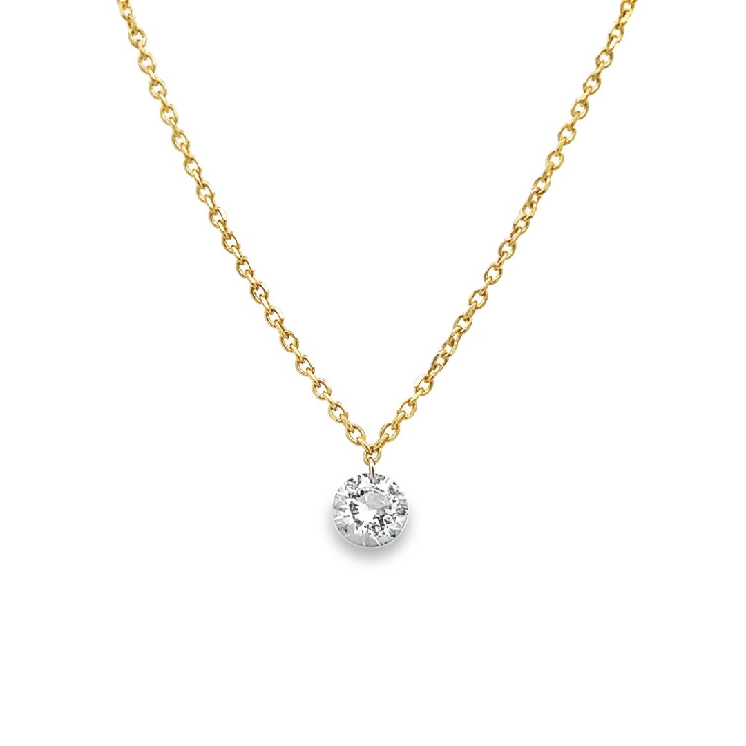 Yellow Gold Diamond Necklace - NC397D