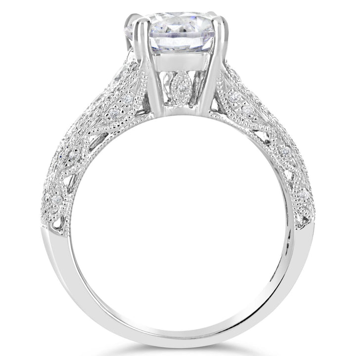 Vintage Style Diamond Engagement Ring - The Diamond Guys
