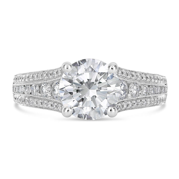 Vintage Style Diamond Engagement Ring - The Diamond Guys