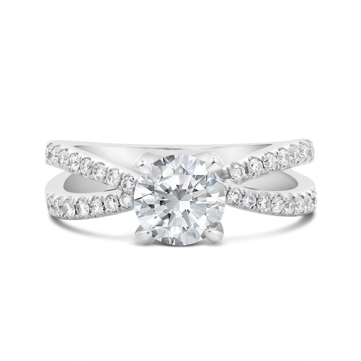 Split Shank Diamond Engagement Ring - GSR06939XR - The Diamond Guys