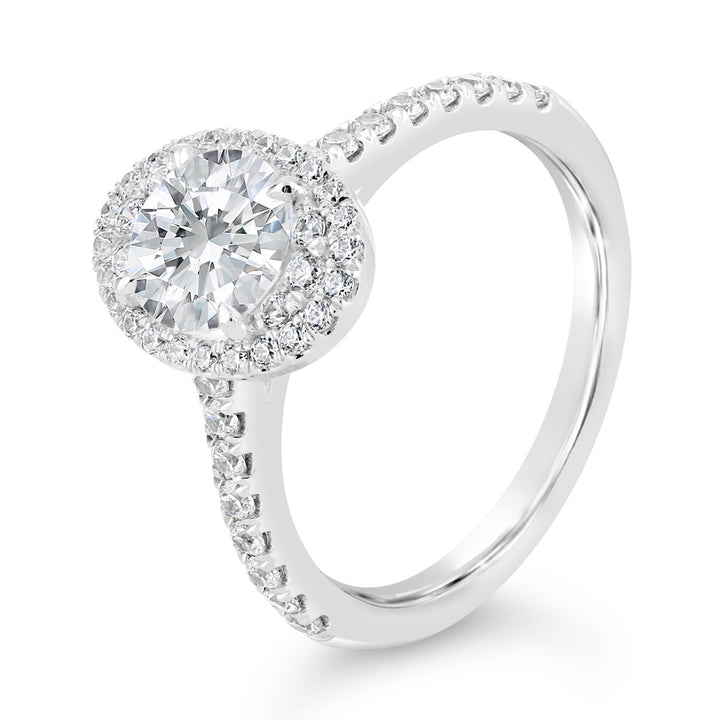 Halo Diamond Engagement Ring - The Diamond Guys