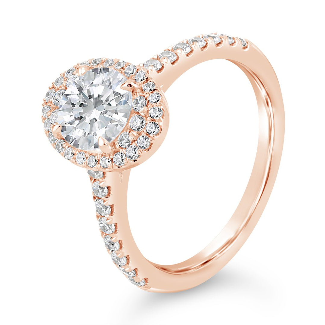 Halo Diamond Engagement Ring - The Diamond Guys