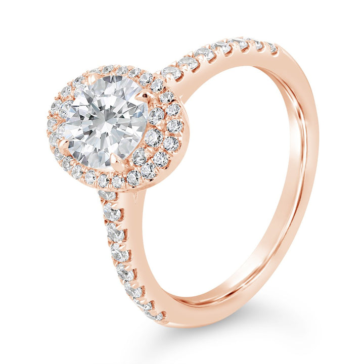 Halo Diamond Engagement Ring - The Diamond Guys