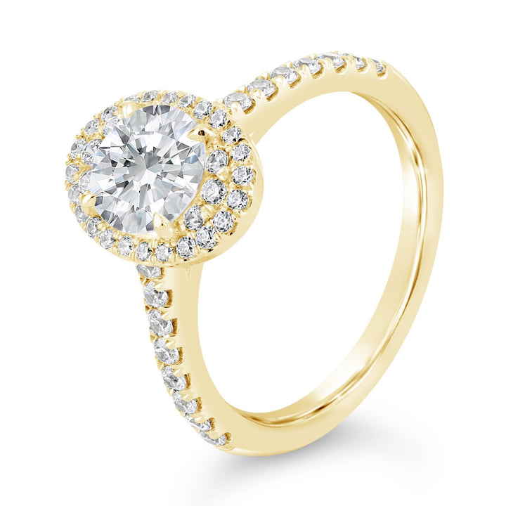 Halo Diamond Engagement Ring - The Diamond Guys