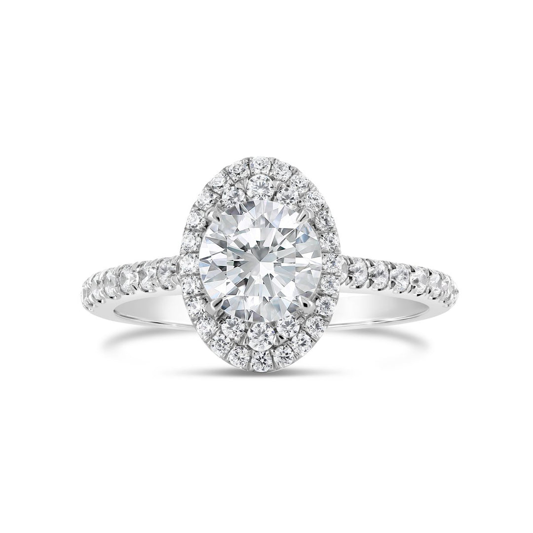 Halo Diamond Engagement Ring - The Diamond Guys