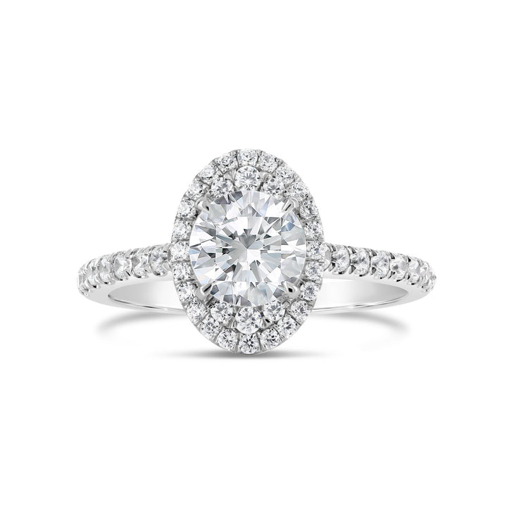 Halo Diamond Engagement Ring - The Diamond Guys