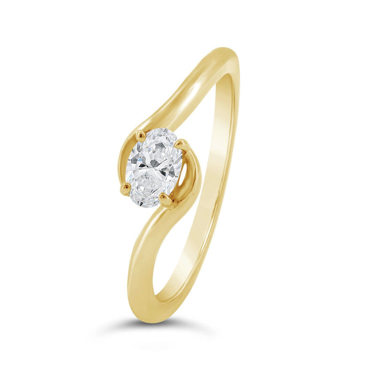 Lab Grown Diamond Solitaire Ring - 72042-OV