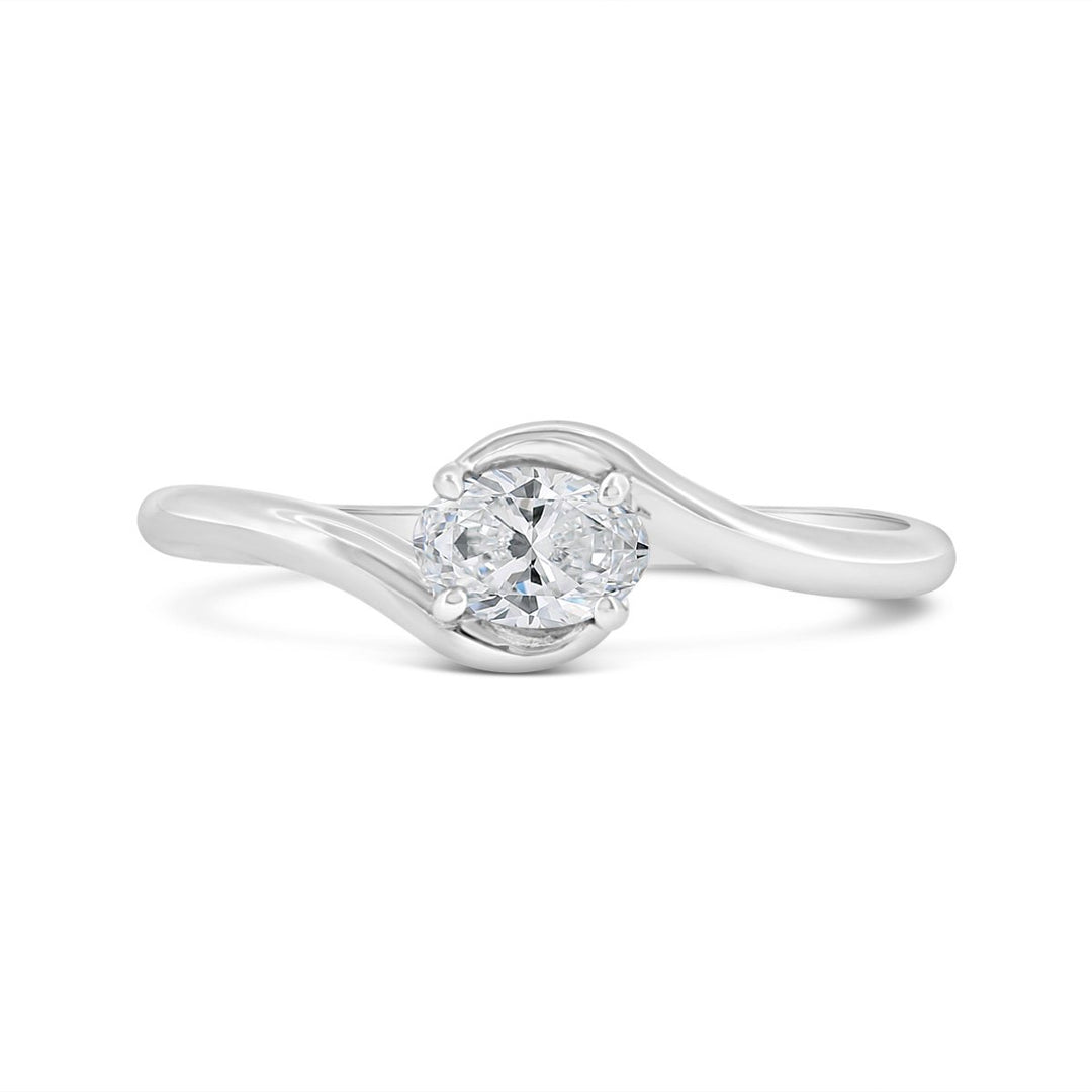Lab Grown Diamond Solitaire Ring - 72042-OV