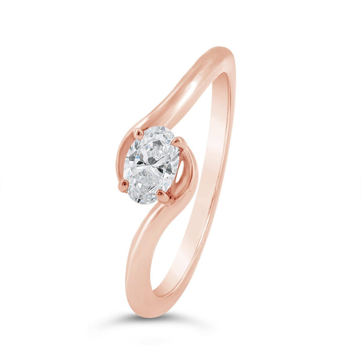 Lab Grown Diamond Solitaire Ring - 72042-OV