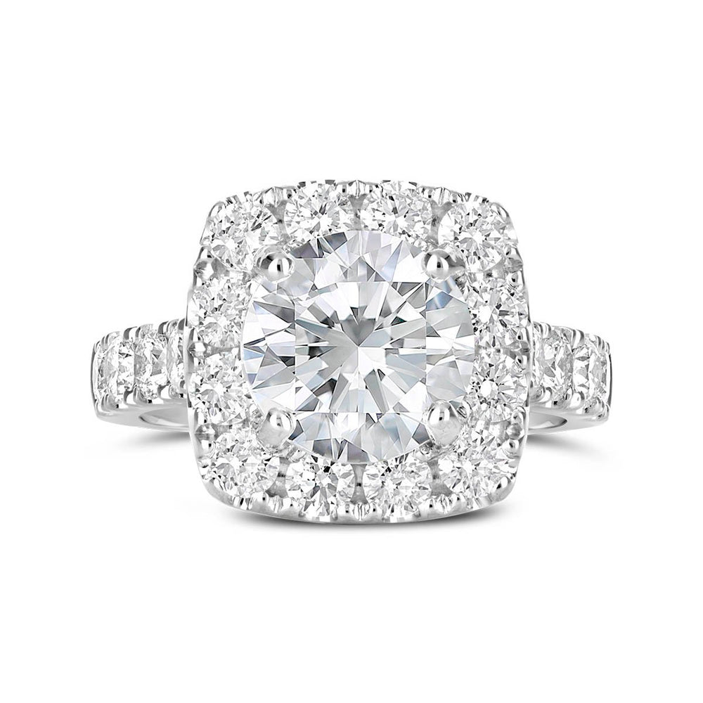 Diamond Halo Engagement Ring - The Diamond Guys