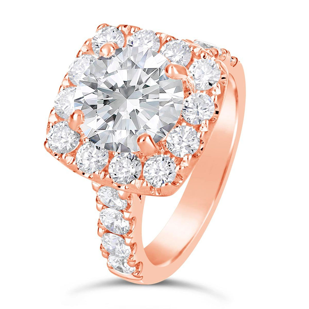 Diamond Halo Engagement Ring - The Diamond Guys