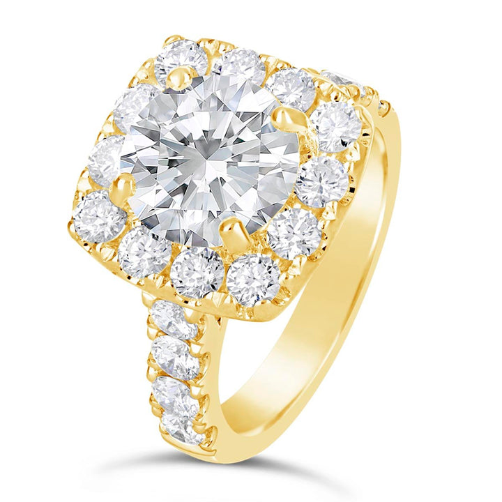 Diamond Halo Engagement Ring - The Diamond Guys
