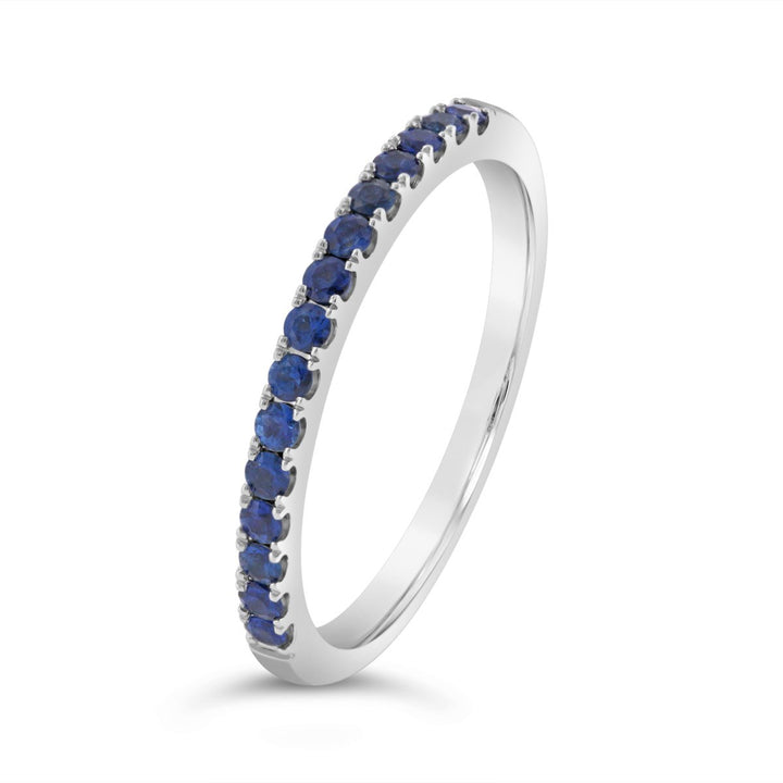 Half Way Set Blue Sapphire Band