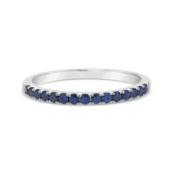 Half Way Set Blue Sapphire Band