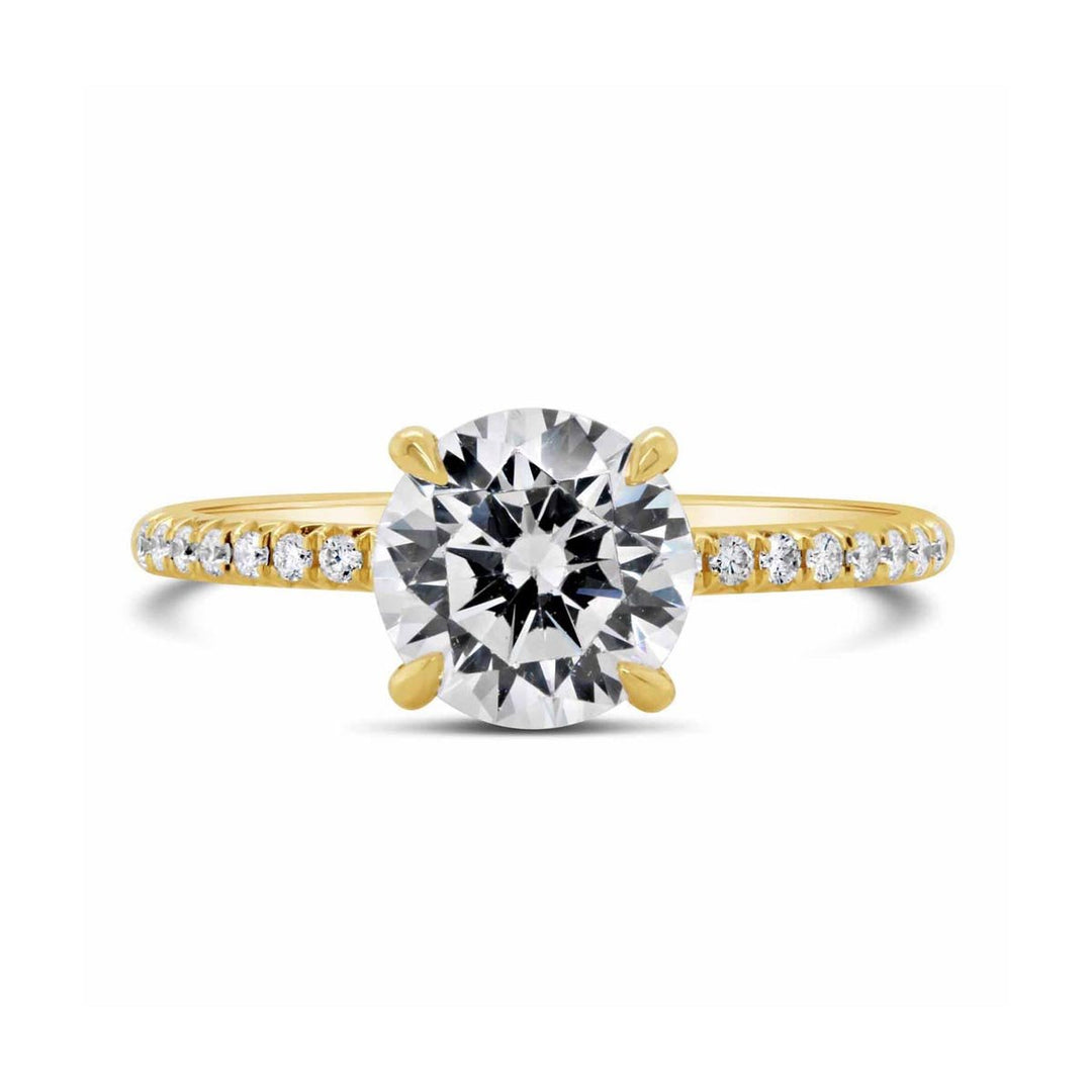 Pave Diamond Enggement Ring - The Diamond Guys
