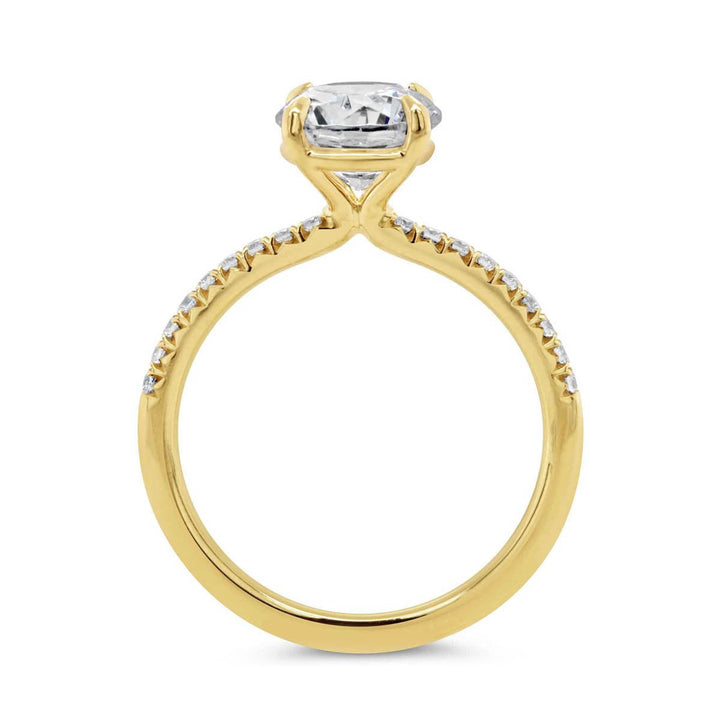 Pave Diamond Enggement Ring - The Diamond Guys