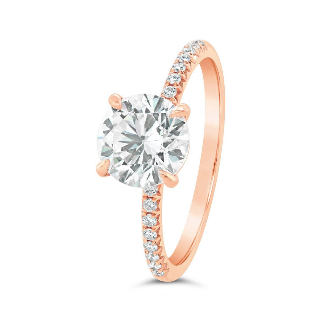 Pave Diamond Enggement Ring - The Diamond Guys