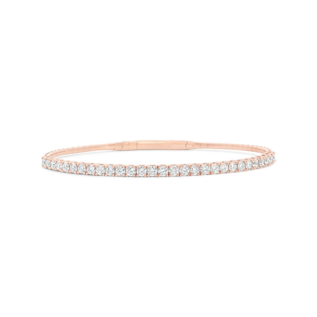 Half Eternity Diamond Bangle - BG321C