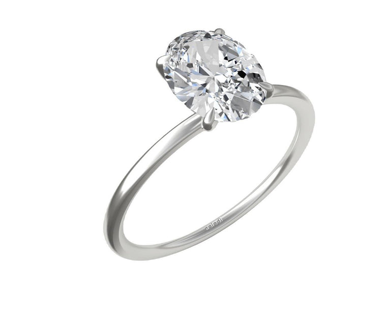 Low Profile Solitaire Engagement Ring - The Diamond Guys