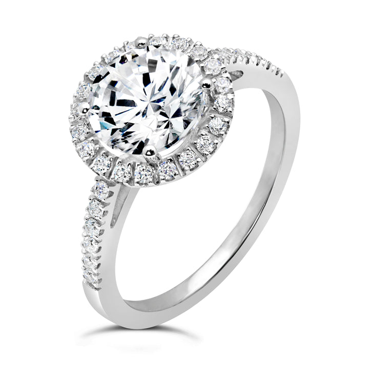 Diamond Halo Engagement Ring - The Diamond Guys