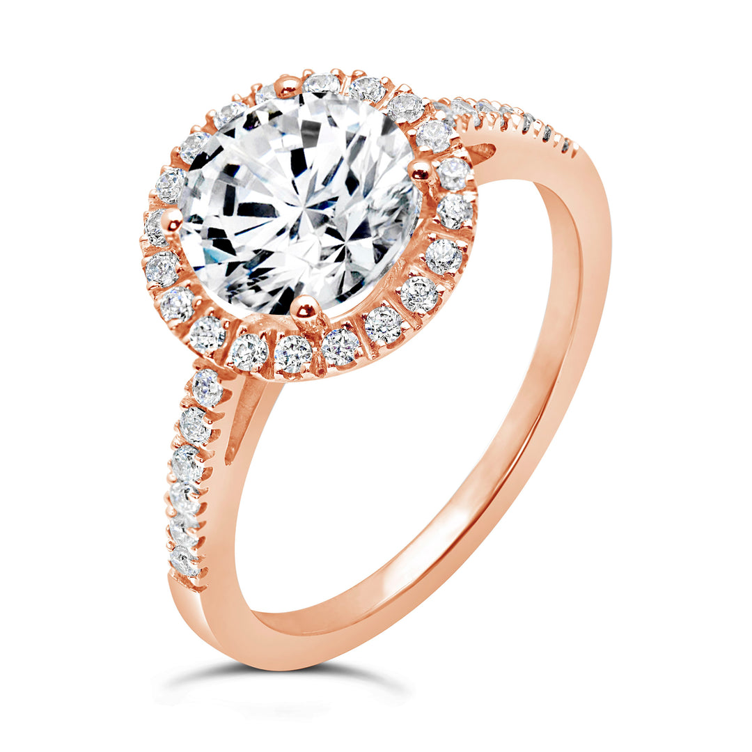 Diamond Halo Engagement Ring - The Diamond Guys