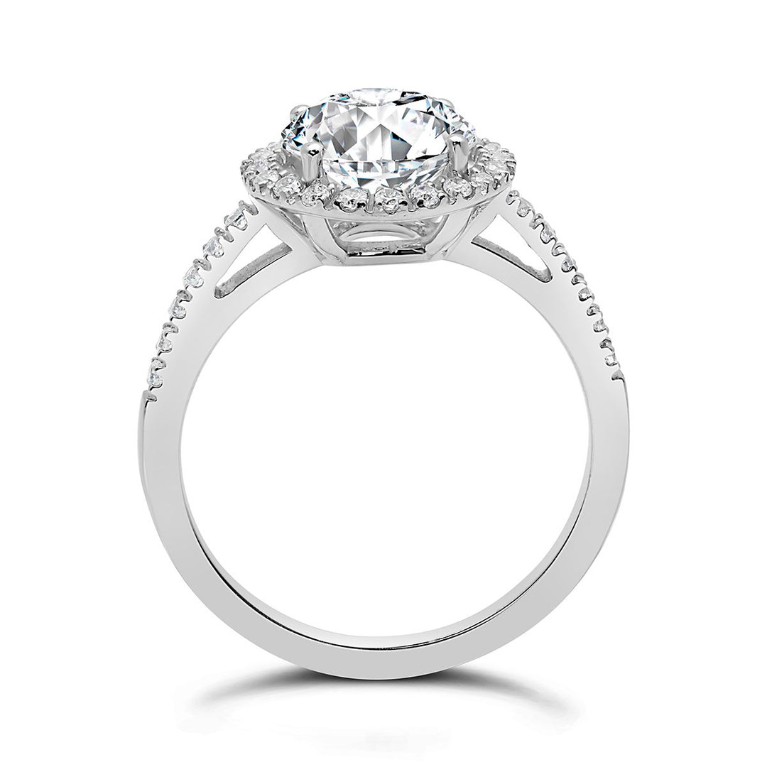 Diamond Halo Engagement Ring - The Diamond Guys