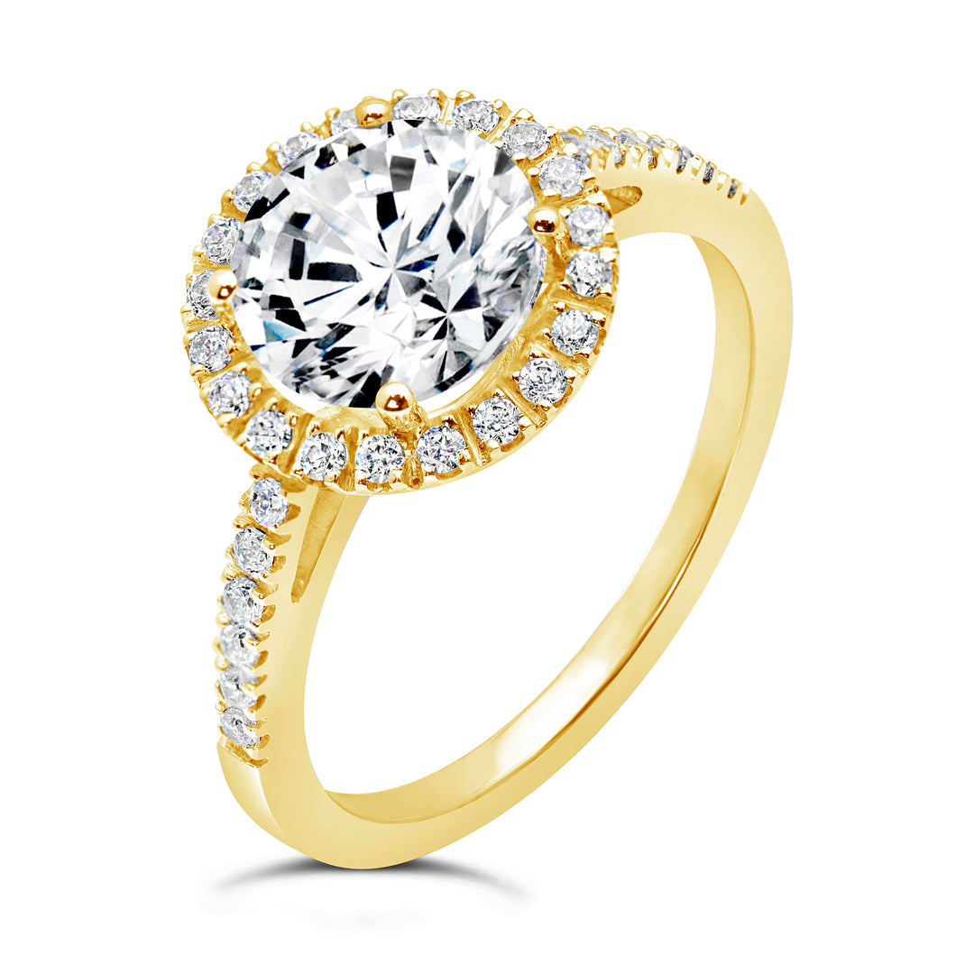 Diamond Halo Engagement Ring - The Diamond Guys