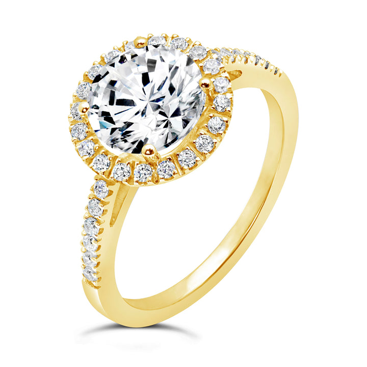 Diamond Halo Engagement Ring - The Diamond Guys