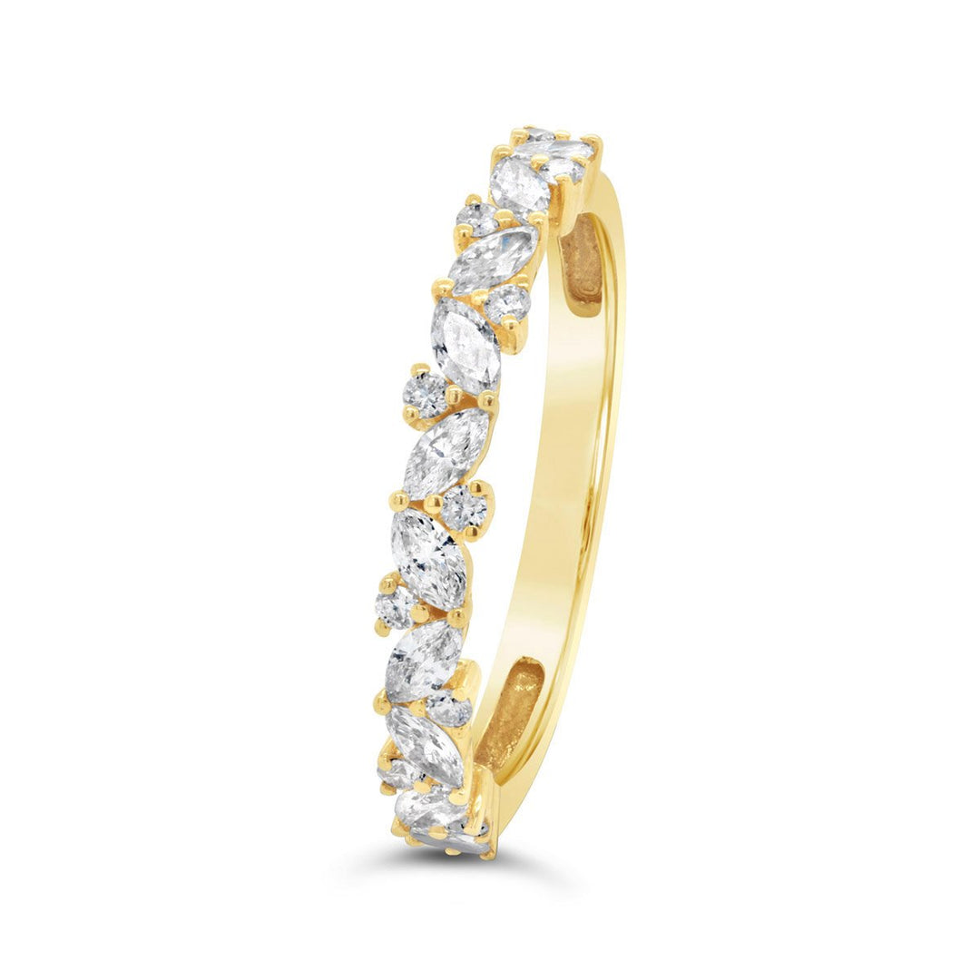 Yellow Gold Diamond Orchard Band - The Diamond Guys