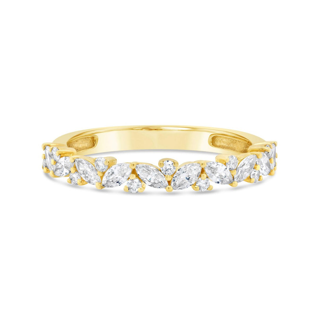 Yellow Gold Diamond Orchard Band - The Diamond Guys