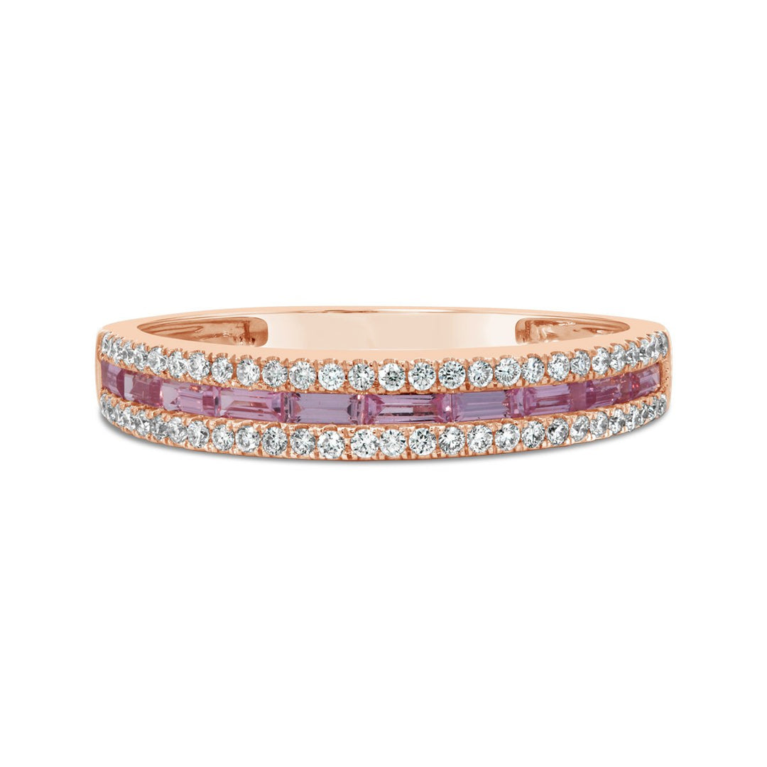 Pink Sapphire & Diamond Band - RN1820P