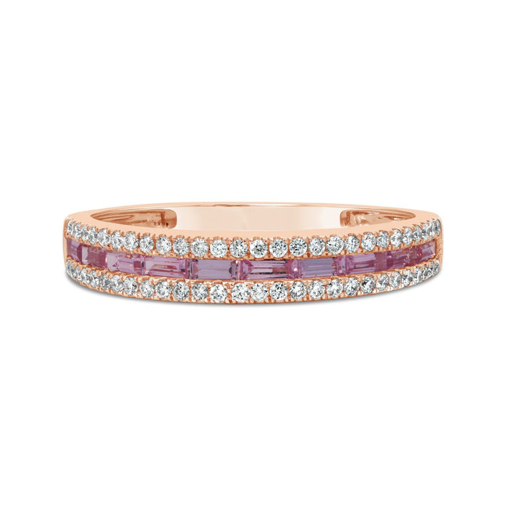 Pink Sapphire & Diamond Band - RN1820P
