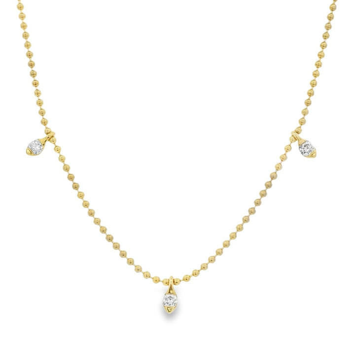 Yellow Gold Diamond Necklace - G4TND6