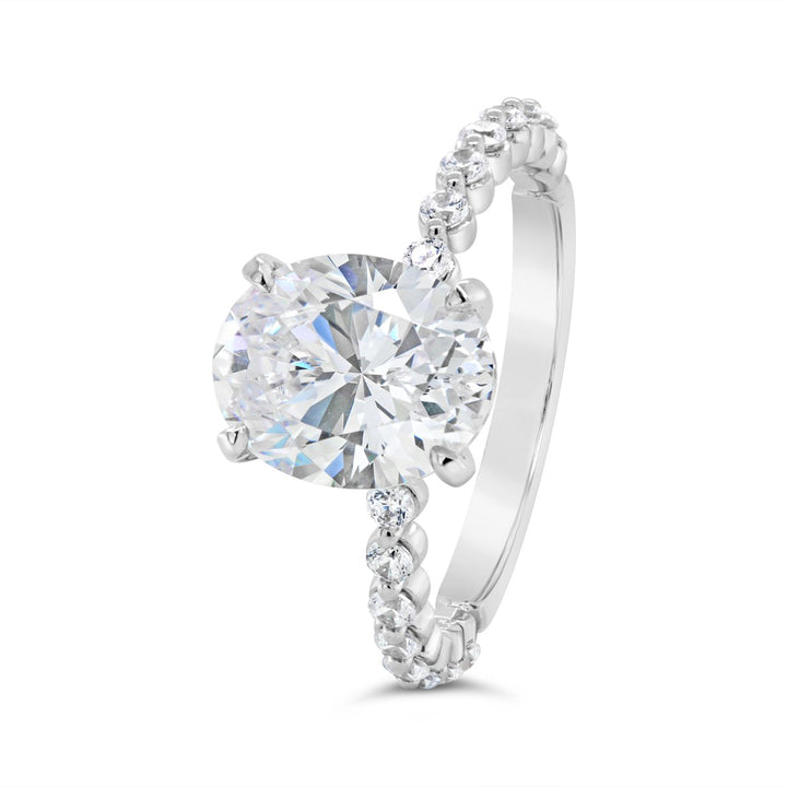 Shared Prong Diamond Engagement Ring - The Diamond Guys