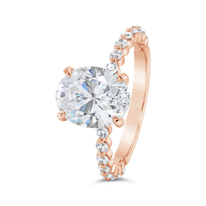 Shared Prong Diamond Engagement Ring - The Diamond Guys