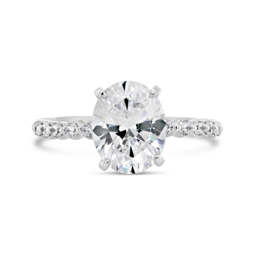 Shared Prong Diamond Engagement Ring - The Diamond Guys