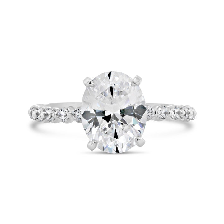 Shared Prong Diamond Engagement Ring - The Diamond Guys