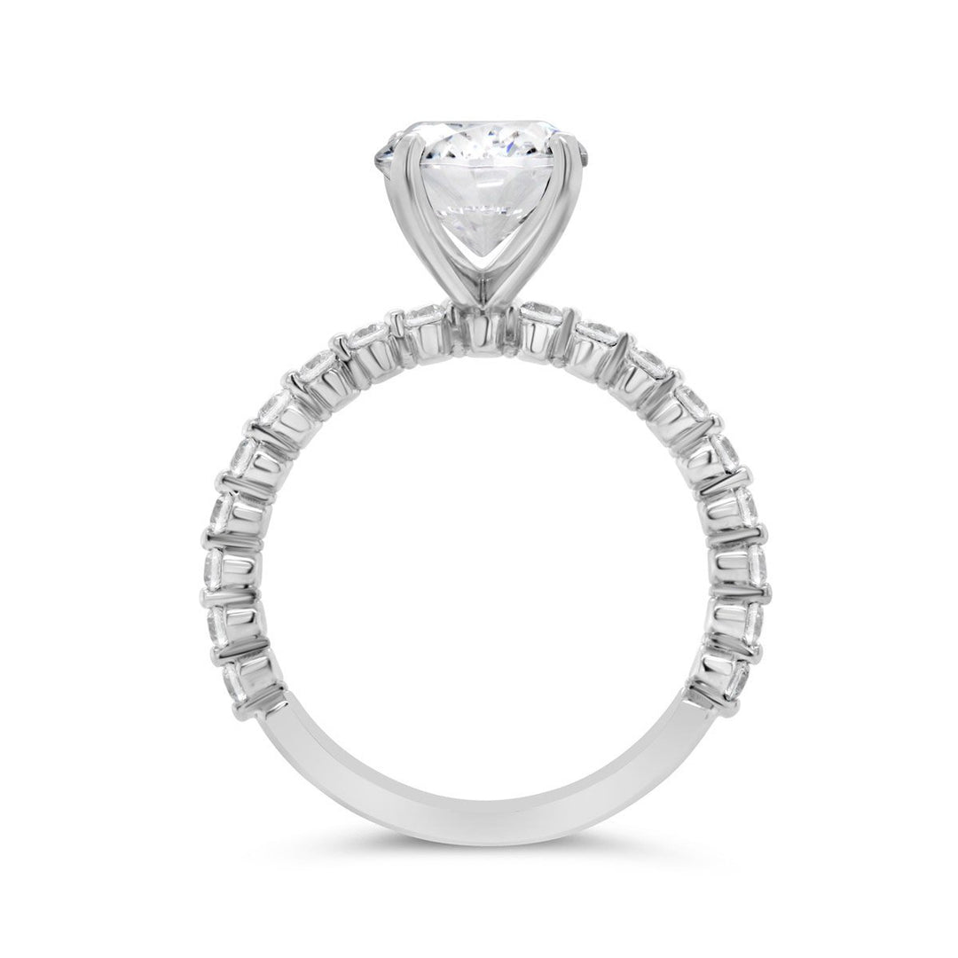 Shared Prong Diamond Engagement Ring - The Diamond Guys