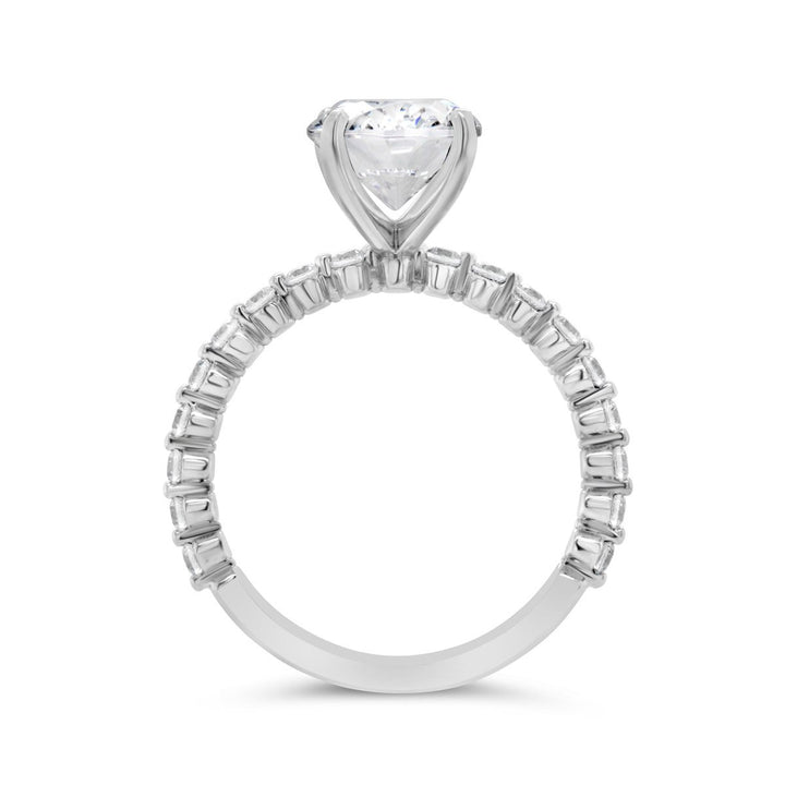 Shared Prong Diamond Engagement Ring - The Diamond Guys