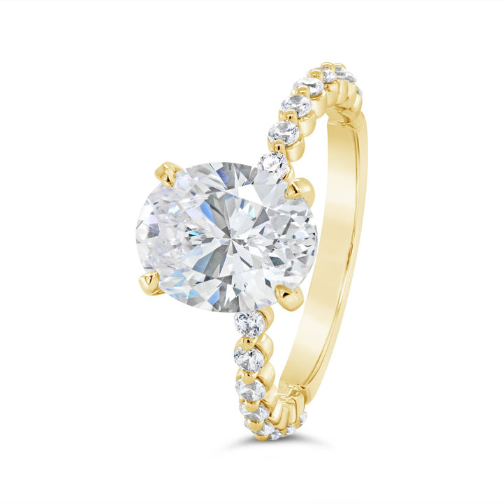 Shared Prong Diamond Engagement Ring - The Diamond Guys