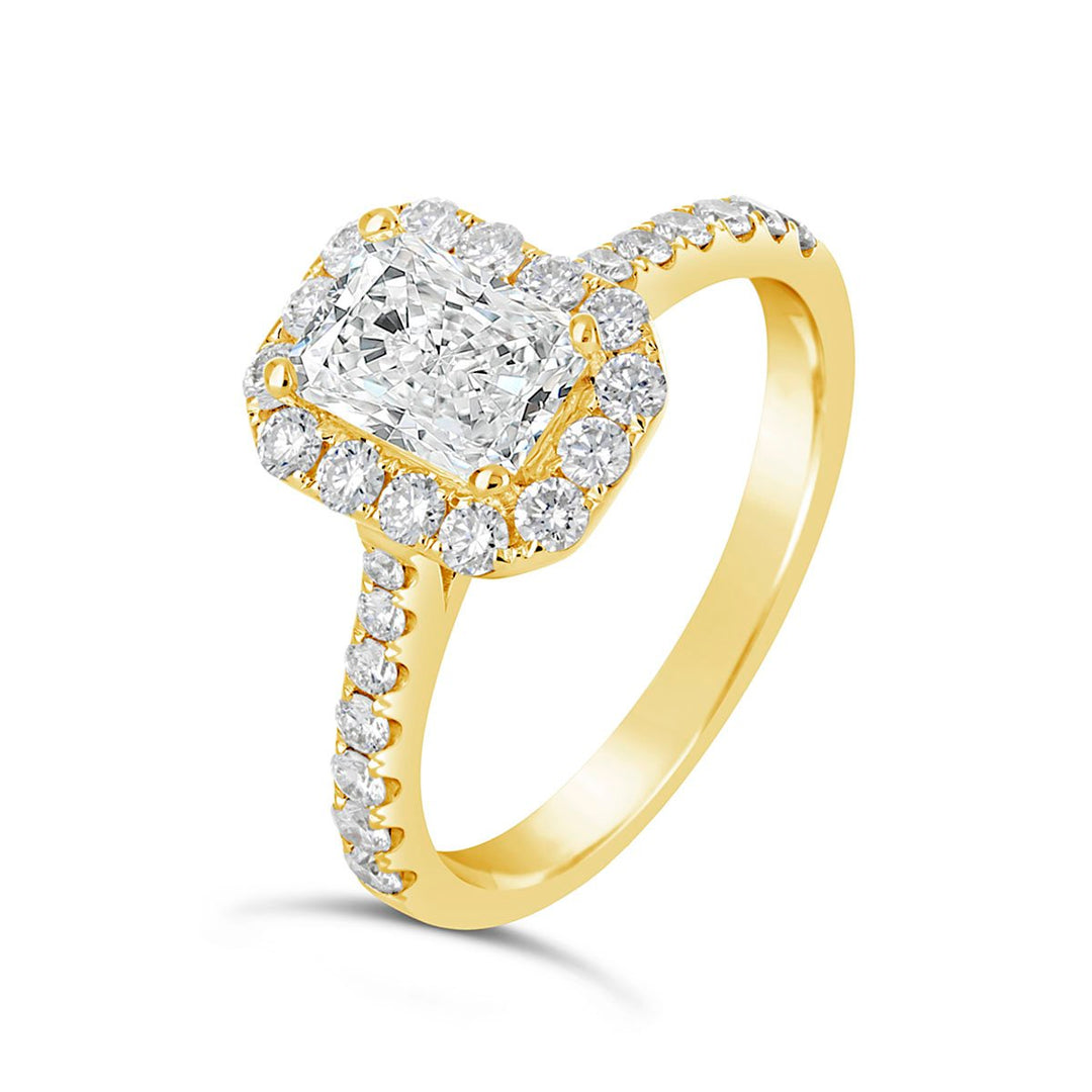 Diamond Halo Engagement Ring Setting - The Diamond Guys