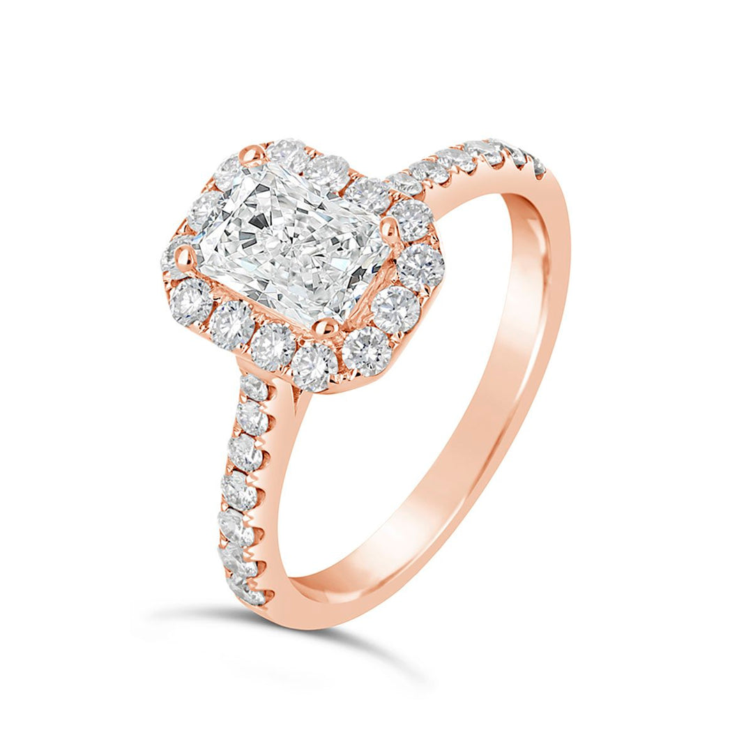 Diamond Halo Engagement Ring Setting - The Diamond Guys