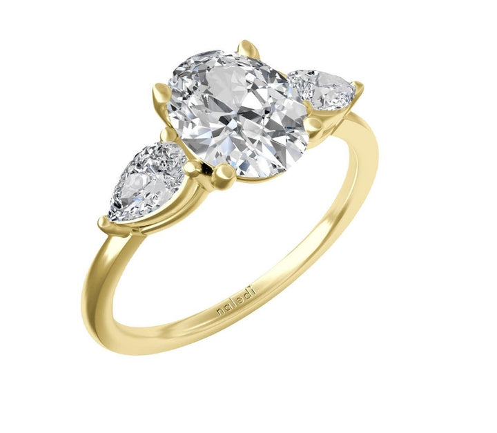 Three Stone Classic Engagement Ring