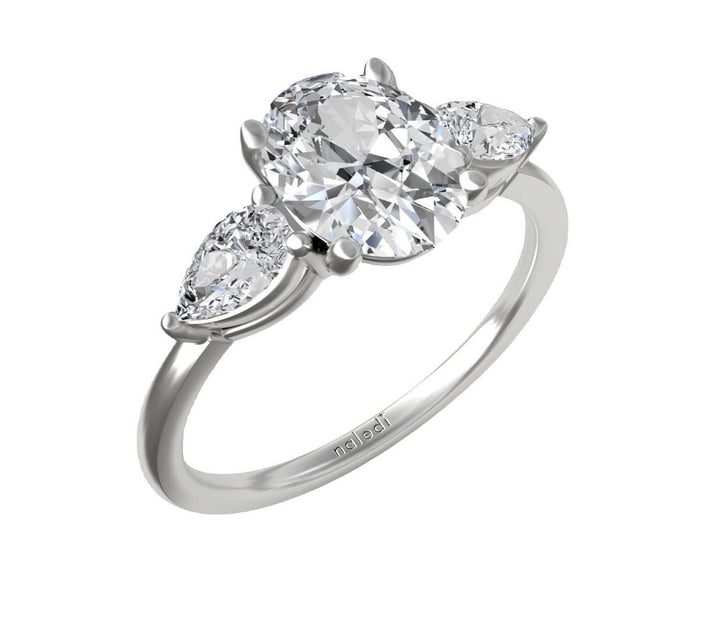 Three Stone Classic Engagement Ring
