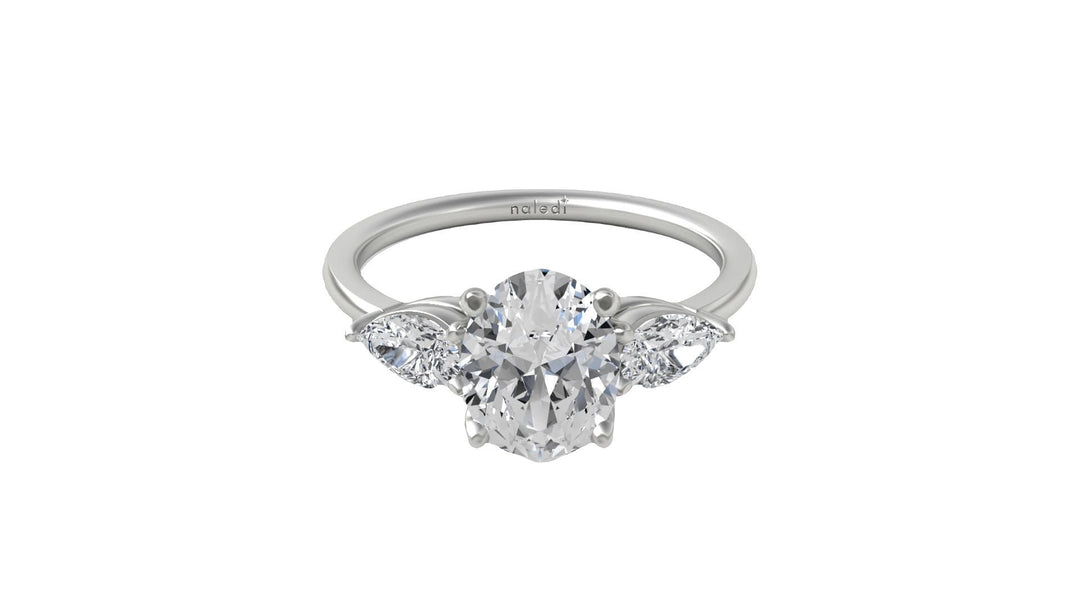 Three Stone Classic Engagement Ring